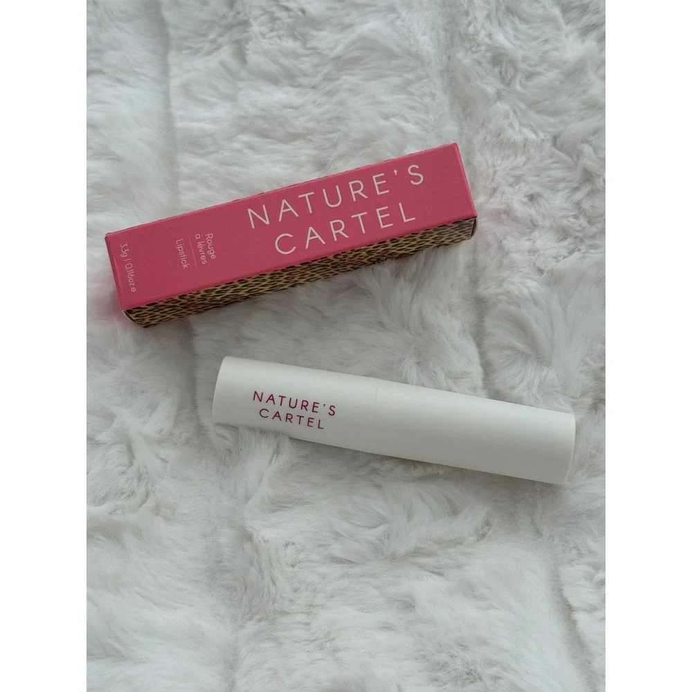 Nature's Cartel Lipstick‎ Gin & Platonic Rose Pink Full Size 3.3g NIB Vegan